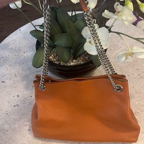 Authentic Pumpkin orange Gucci soho purse - Picture 2 of 15